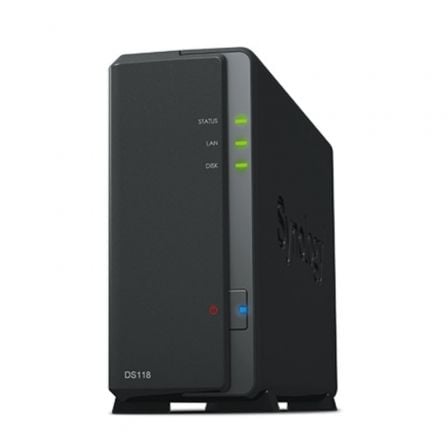 NAS SYNOLOGY DISKSTATION DS118/ 1 BAHIA 3.5"- 2.5"/ 1GB DDR4/ FORMATO TORRE