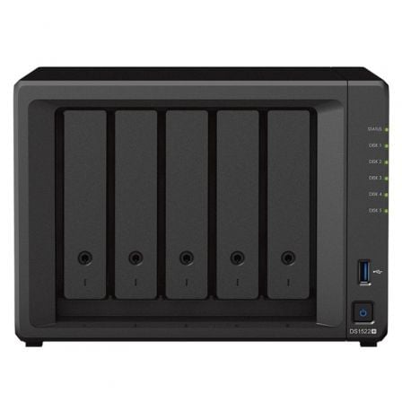 NAS SYNOLOGY DISKSTATION DS1522+/ 5 BAHIA 3.5"- 2.5"/ 8GB DDR4/ FORMATO TORRE