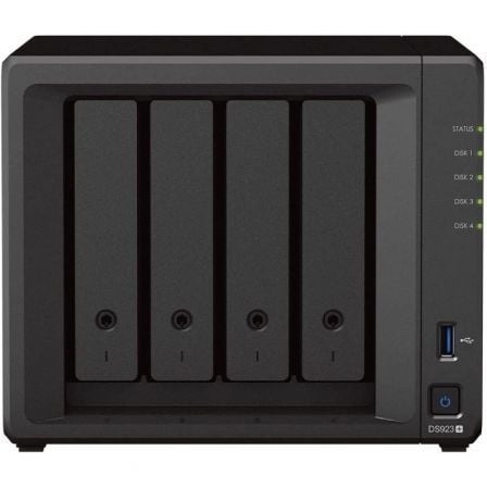 NAS SYNOLOGY DISKSTATION DS923+/ 4 BAHIAS 3.5"- 2.5"/ 4GB DDR4/ FORMATO TORRE