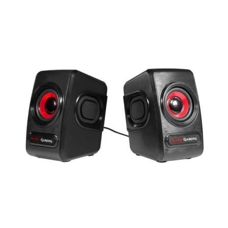 ALTAVOCES MARS GAMING MRS0 - 10W - 6 DRIVERS DE SONIDO - SUBWOOFER PARA GRAVES - CONECTOR DIRECTO DE AURICULARES - DISENO EN NEG