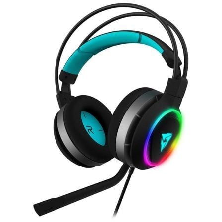 AURICULARES CON MICROFONO GAMING THUNDERBX3 AH7HEX - SONIDO 7.1 ENVOLVENTE - CANCELACION DE RUIDO - 6 EFECTOS DE LUZ - NEGRO Y C