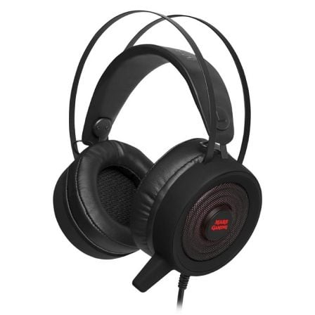 AURICULAR DIADEMA CON MICROFONO MARS GAMING MH318 NEGRO - SONIDO 7.1 - CANCELACION AVANZADA RUIDO - COMPATIBLE PC/PS4 - TECNOLOG