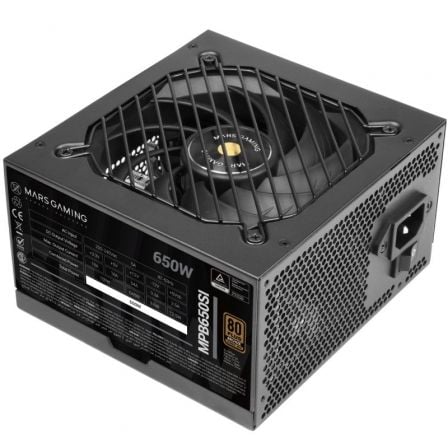 FUENTE DE ALIMENTACION MARS GAMING MPB650SI/ 650W/ VENTILADOR 12CM/ 80 PLUS BRONZE