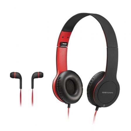 PACK GAMING MARS GAMING MHCX/ AURICULARES CON MICROFONO IN-EAR + AURICULARES CON MICROFONO OVER-EAR