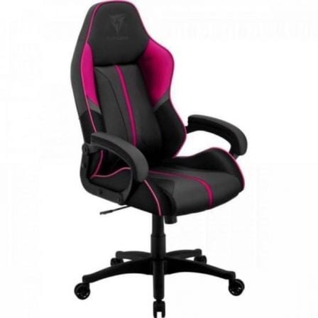 SILLA GAMER THUNDERX3 BC1BOSSFU FUCHSIA GREY PINK - MARCO MADERA - MECANISMO MARIPOSA - DISENO ERGONOMICO - PISTON CLASE 3 - HAS