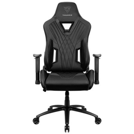 SILLA GAMER THUNDERX3 DC3BK NEGRA - MARCO DE METAL - REPOSABRAZOS AJUSTABLE - RUEDAS NYLON - TECNOLOGIA AIR - PISTON CLASE 4 - H