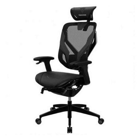 SILLA GAMER THUNDERX3 YAMA 7 BLACK - MARCO DE ALUMINIO - REPOSABRAZOS 2D - PISTON CLASE 4 - MALLA TRANSPIRABLE - HASTA 150K