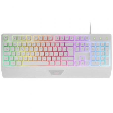 TECLADO GAMING SEMIMECANICO MARS GAMING MK124/ BLANCO