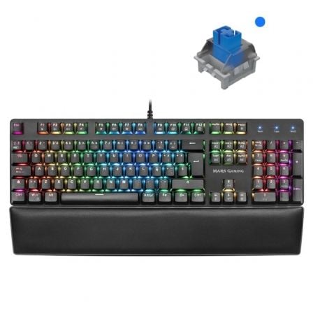 TECLADO GAMING MECANICO MARS GAMING MK5BES/ SWITCH AZUL