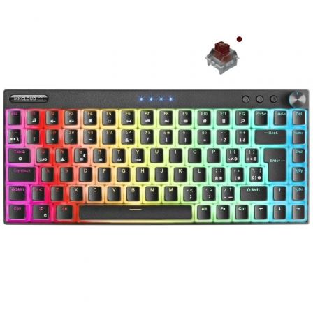 TECLADO GAMING MECANICO INALAMBRICO MARS GAMING MKCLOUDBRES/ NEGRO