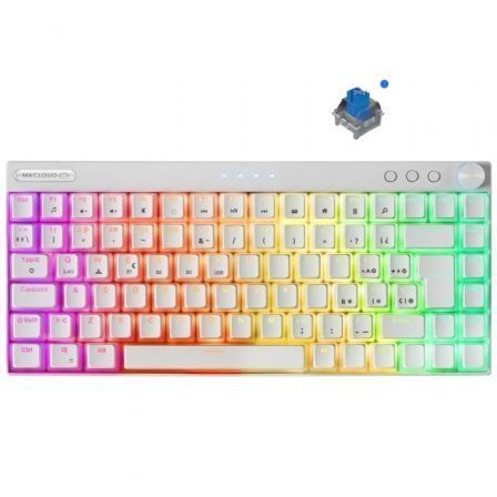 TECLADO GAMING MECANICO INALAMBRICO MARS GAMING MKCLOUDWBES/ BLANCO