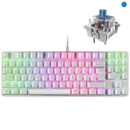 TECLADO GAMING MECANICO MARS GAMING MKREVOPROWBES/ BLANCO