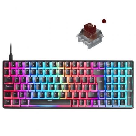 TECLADO GAMING MECANICO MARS GAMING MKULTRABRES PREMIUM/ NEGRO