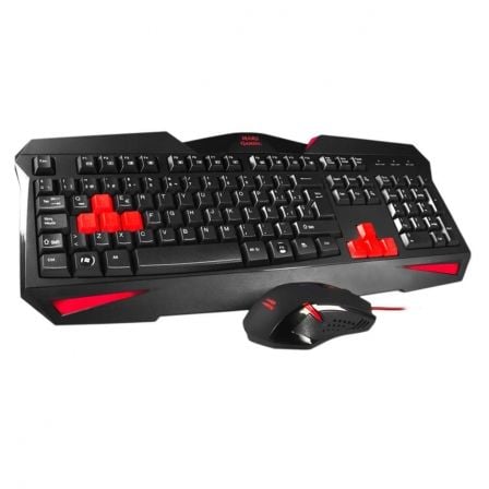 TECLADO + RATON MARS GAMING MCP1 - 12 TECLAS MULTIMEDIA - RETROILUMINADO / 6 BOTONES GAMING - 800-28