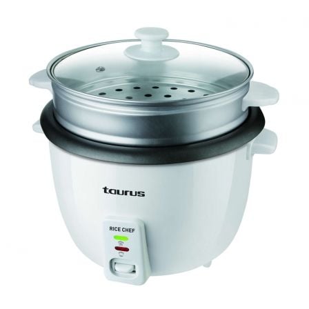 HERVIDORA DE ARROZ TAURUS RICE CHEF - 700W - RECIPIENTE 1.8L - REVESTIMIENTO ANTIADHERENTE - CUECE Y CONSERVA EL CALOR