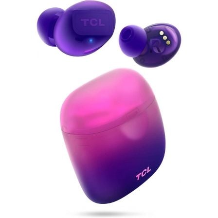 AURICULARES BLUETOOTH TCL SOCL500TWS CON ESTUCHE DE CARGA/ AUTONOMIA 6.5H/ PURPURA