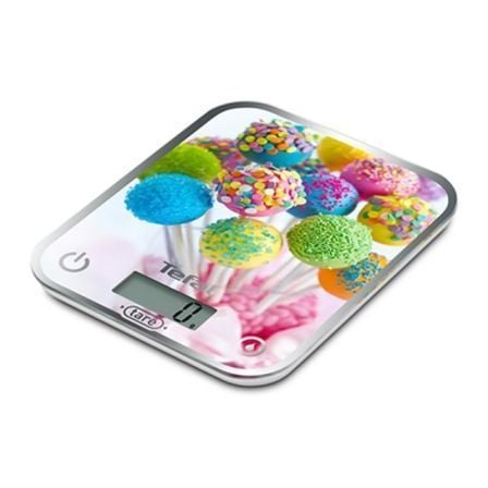 BASCULA DE COCINA TEFAL OPTISS CAKE POPS - CAPACIDAD 5KG - GRADUACION 1G - FUNCION DE LIQUIDOS - FUNCION TARA - 2*AAA