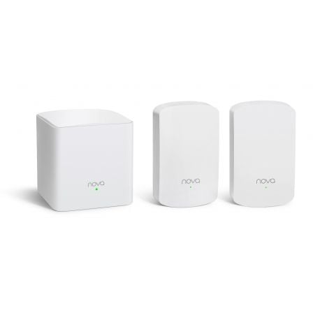 SISTEMA MESH WIFI TENDA MW5 - 3 UNIDADES - WIFI AC1200 - 2.4/5GHZ - 300M2 - 2 PUERTOS GIGABIT - GESTION POR APP