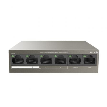 SWITCH TENDA TEF1106P-4-63W 4 PUERTOS/ RJ-45 10/100 POE