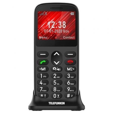 TELEFONO MOVIL TELEFUNKEN S420 PARA PERSONAS MAYORES/ NEGRO