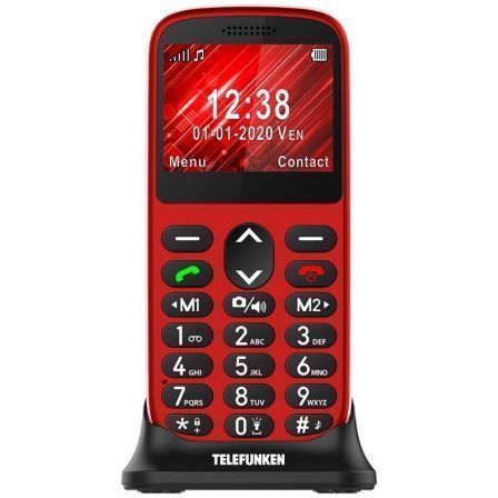 TELEFONO MOVIL TELEFUNKEN S420 PARA PERSONAS MAYORES/ ROJO | Teléfonos básicos
