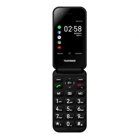 TELEFONO MOVIL TELEFUNKEN S740 PARA PERSONAS MAYORES/ NEGRO