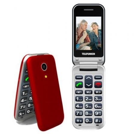 TELEFONO MOVIL TELEFUNKEN TM 210 PARA PERSONAS MAYORES/ ROJO IZY