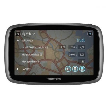 GPS TOMTOM TRUCKER 6000 EUROPA LTS - RUTAS ESPECIFICAS PARA CAMIONES - MAPAS 45 PAISES + RADARES + TRAFFIC PARA TODA LA VIDA - P | Gps