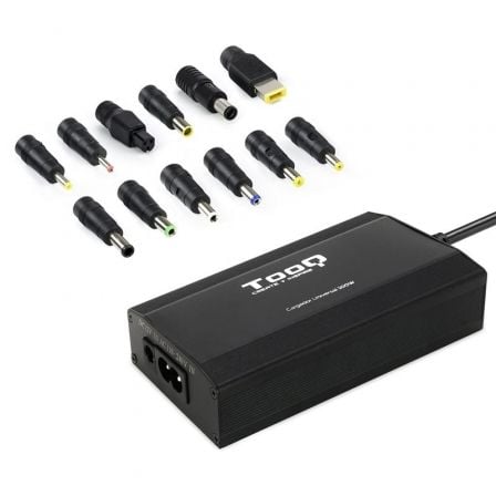CARGADOR DE PORTATIL TOOQ TQLC-100BS01M/ 100W/ MANUAL/ 12 CONECTORES/ VOLTAJE 12-24V/ 1 USB