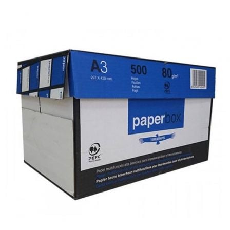 PAPEL TORRAS PAPERBOX/ DIN A3/ 80G/ 5 X 500 HOJAS