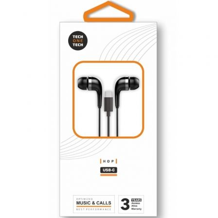 AURICULARES INTRAUDITIVOS TECH ONE TECH EARTECH TEC1305/ CON MICROFONO/ USB TIPO-C/ NEGROS