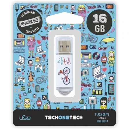 PENDRIVE 16GB TECH ONE TECH BE BIKE USB 2.0 | Pendrives