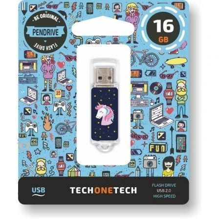 PENDRIVE 16GB TECH ONE TECH UNICORNIO DREAM USB 2.0 | Pendrives