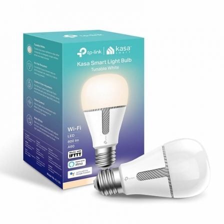 BOMBILLA INTELIGENTE TP-LINK KASA KL120 - WIFI 2.4GHZ - REGULABLE - E26 - 10W - 800 LUMEN - 2700K-5000K - KASA APP