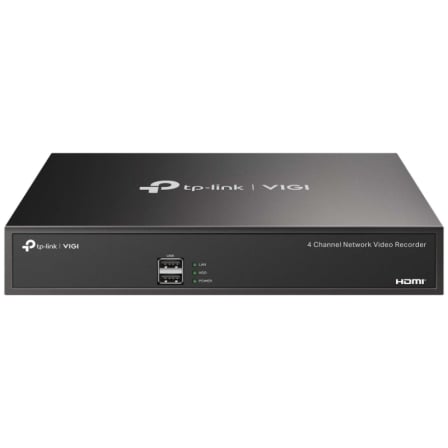 VIDEOGRABADOR TP-LINK VIGI NVR1004H/ 4 CANALES/ ADMITE HASTA 10TB | Videograbador profesional
