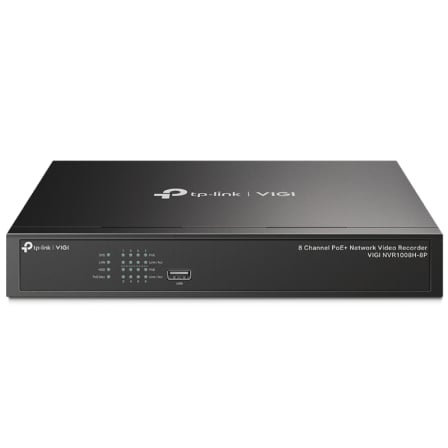 VIDEOGRABADOR TP-LINK VIGI NVR1008H-8P/ 8 CANALES/ ADMITE HASTA 10TB | Videograbador profesional