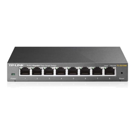 SWITCH TP-LINK EASY SMART TL-SG108E 8 PUERTOS/ RJ-45 10/100/1000