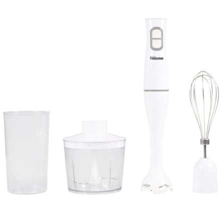 BATIDORA DE MANO TRISTAR MX-4851/ 350W/ INCLUYE BATIDOR, PICADORA Y VASO MEDIDOR | Batidoras