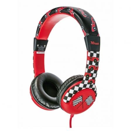 AURICULARES INFANTILES TRUST URBAN SPILA KIDS CAR - LIMITACION VOLUMEN - DIADEMA AJUSTABLE - CONTROL DE VOLUMEN EN CABLE - CONEC