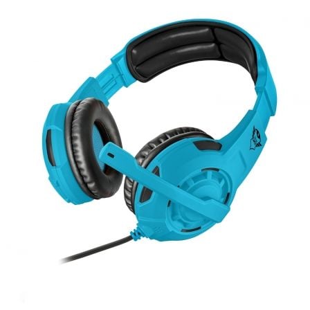 AURICULARES CON MICROFONO TRUST GAMING GXT 310-SG SPECTRA BLUE - SONIDO POTENTE - ALMOHADILLAS PARA LAS OREJAS - CABLE 1M + ALAR