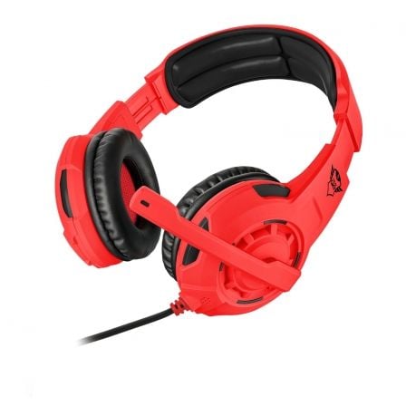 AURICULARES CON MICROFONO TRUST GAMING GXT 310-SG SPECTRA RED - SONIDO POTENTE - ALMOHADILLAS PARA LAS OREJAS - CABLE 1M + ALARG