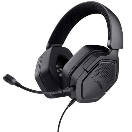 AURICULARES GAMING CON MICROFONO TRUST GAMING GXT 492 CARUS/ JACK 3.5/ NEGROS