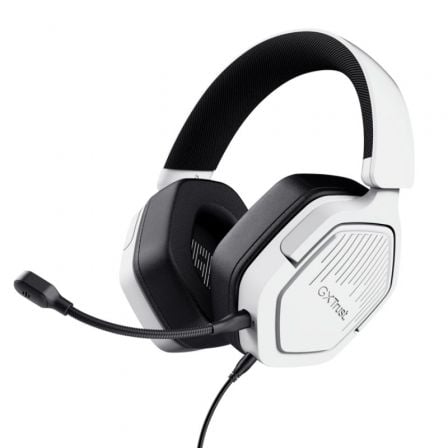 AURICULARES GAMING CON MICROFONO TRUST GAMING GXT 492W CARUS/ JACK 3.5/ BLANCOS