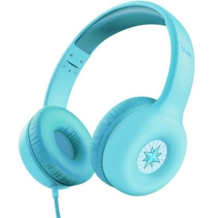 AURICULARES INFANTILES TRUST NOUNA KIDS/ CON MICROFONO/ AZULES