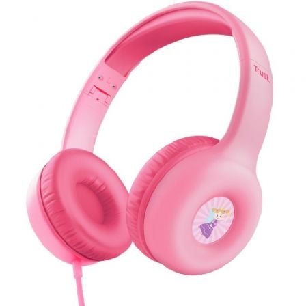 AURICULARES INFANTILES TRUST NOUNA KIDS/ CON MICROFONO/ ROSAS