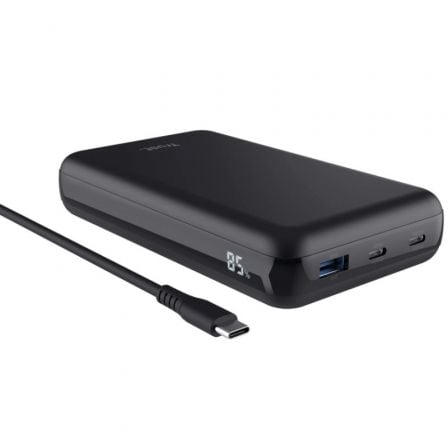 BATERIA EXTERNA/POWERBANK TRUST LARO 20000MAH/ 100W/ COMPATIBLE CON PORTATILES