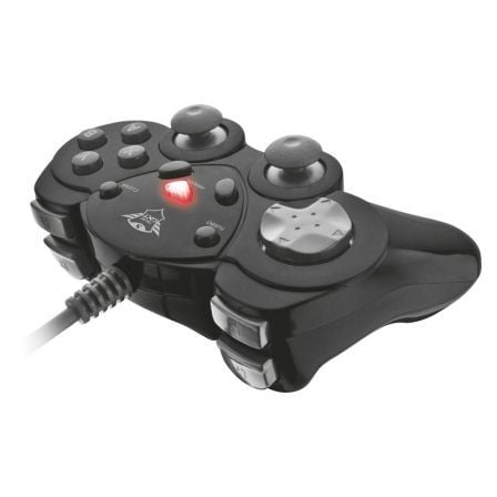 GAMEPAD TRUST GXT 24 - 2 JOYSTICK ANALOGICOS- PANEL DIGITAL 8 DIRECCIONES - 12 BOTONES PROGRAMABLES - DISENO COMPACTO - PLUG & P