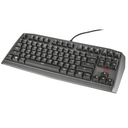 TECLADO MECANICO TRUST GAMING GXT 80 - INTERRUPTORES RESPUESTA RAPIDA - RETROILUMINACION LED INTEGRAL - MEMORIA INTEGRADA - USB