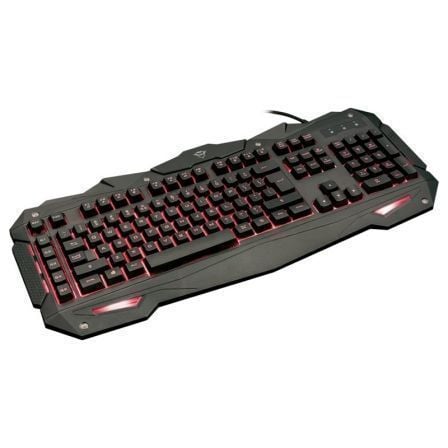 TECLADO GAMING TRUST GAMING GXT 840 MYRA - 5 TECLAS MACRO PROGRAMABLES - ILUMINACION LED 3 COLORES - CABLE TRENZADO 1.8M