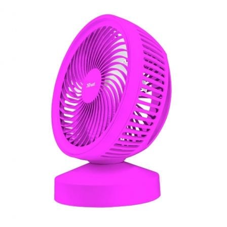 VENTILADOR USB TRUST VENTU PINK - 7 ASPAS - ALIMENTACION USB - ASA DE TRANSPORTE - INTERRUPTOR ON/OFF